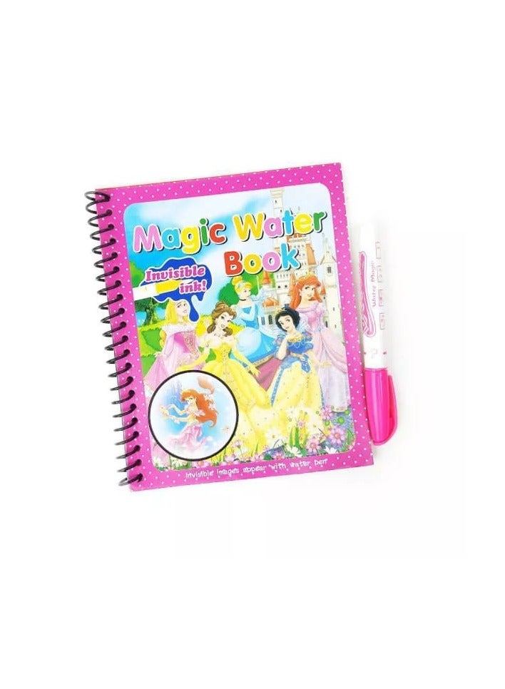 Magic Water Coloring Book for Kids - Mess-Free Coloring with Reusable Water Pen - Develops Creativity and Focus - Recolorable Pages - Image 1