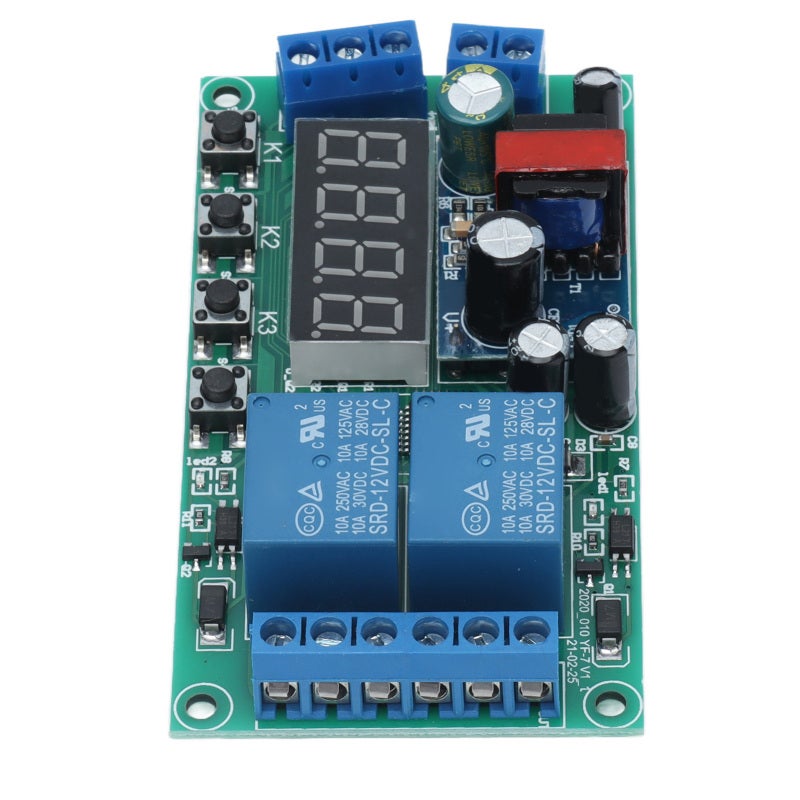 songle AC 220V 2-Channel Delay Relay Module 32 Functions Adjustable 0.01 Second to 999 Minutes - Equipment Control for Solenoid Valves Motors Light Strips - Image 5