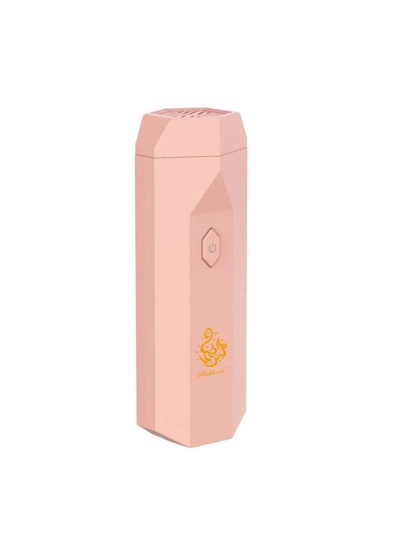 Bukhoor Rechargeable Comb Electric Bakhoor Burner USB Type-C Power Electrical Bukhoor Burner With Hair Comb Incense Holder Portable Incense Burners Aroma Diffuser With Hair Comb Incense Holder Pink  - Image 2