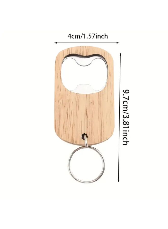 Personalized Wood Color Engraved Bottle Opener Set Of 3 Durable Gift For Wedding Birthday - Image 3