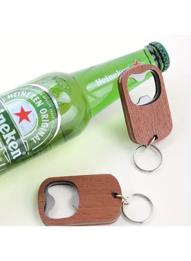 Personalized Wood Color Engraved Bottle Opener Set Of 3 Durable Gift For Wedding Birthday - Image 5