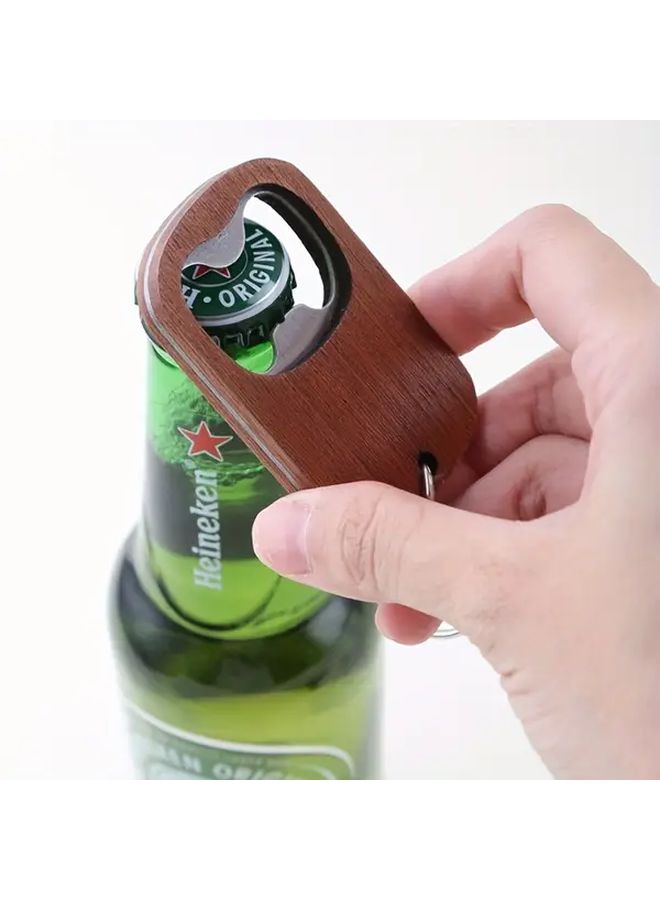 Personalized Wood Color Engraved Bottle Opener Set Of 3 Durable Gift For Wedding Birthday - Image 2