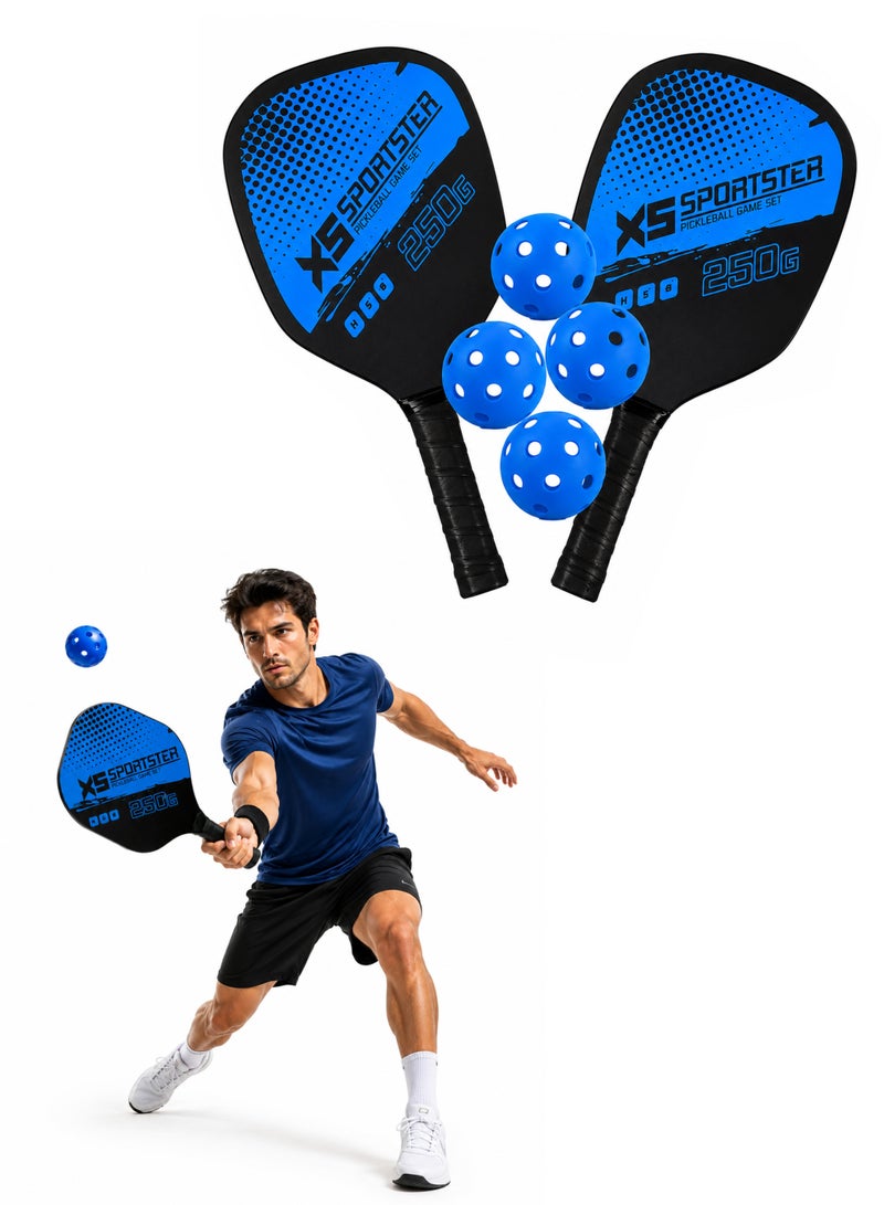Pickleball Rackets Set - Pickleball Paddles and Balls for Men, Women, Beginners to Pros