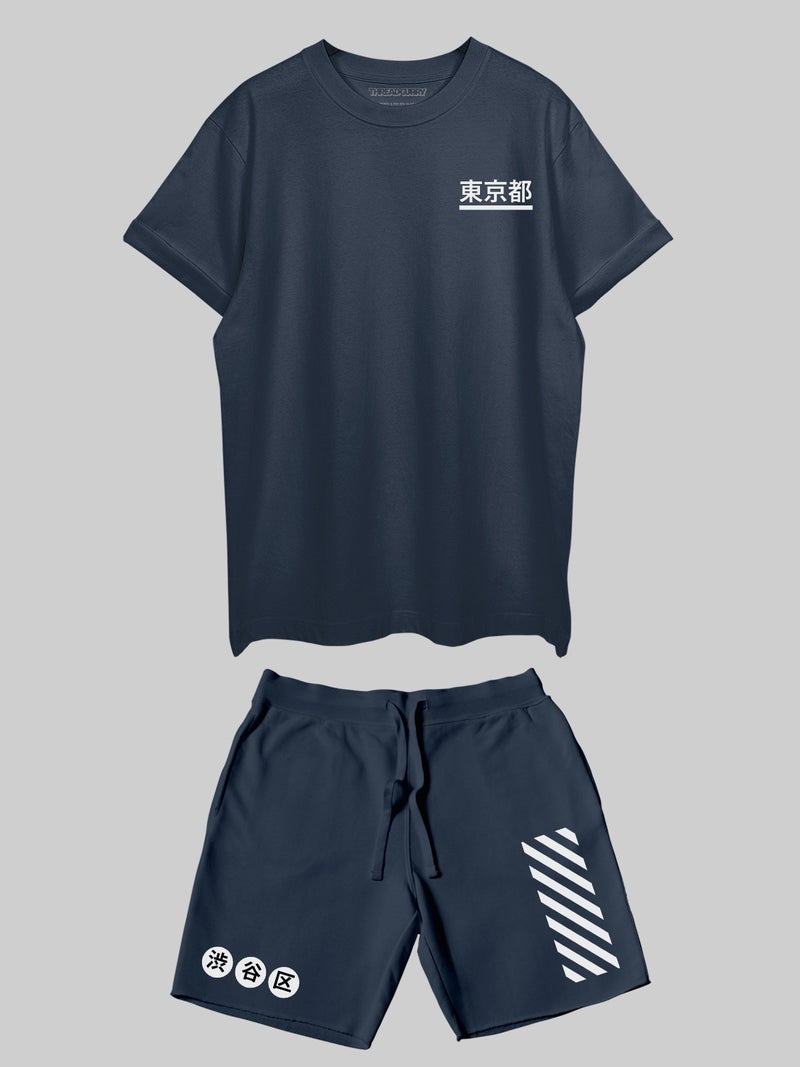 THREADCURRY Night in Tokyo Printed Co-ord Set for Men & Women - Image 3