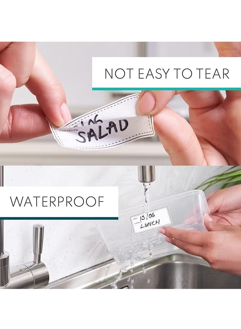 100 Pcs Waterproof Food Labels Stickers Freezer Labels for Food Storage，Easy Peel Off，Long-Lasting - Image 2