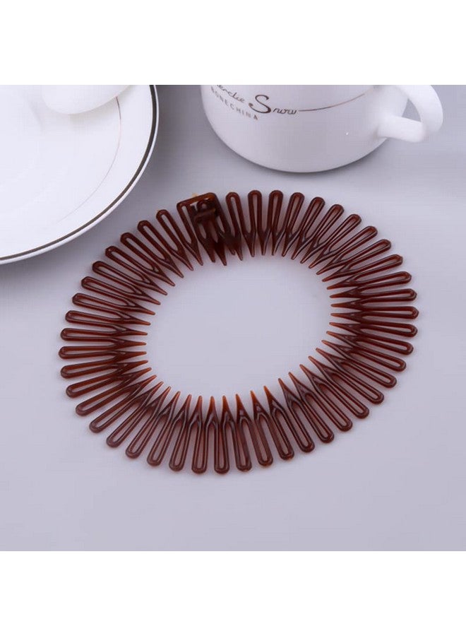 Guqqeuc Stretch Comb Headband For Women Flexible Circle Zig Zag Headbands For Girls Spiral Headband Holder For Womens Full Circular Combs Hairband For Broken Hair(6 Pcs 3 Colors） - Image 5