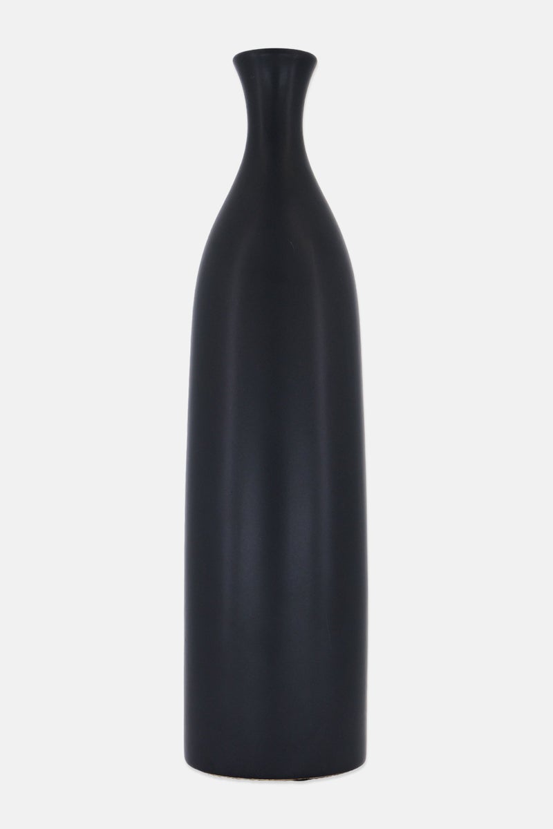 Muy Mucho Ceramic Vase H 40 x D 4 cm, Black  - Image 2