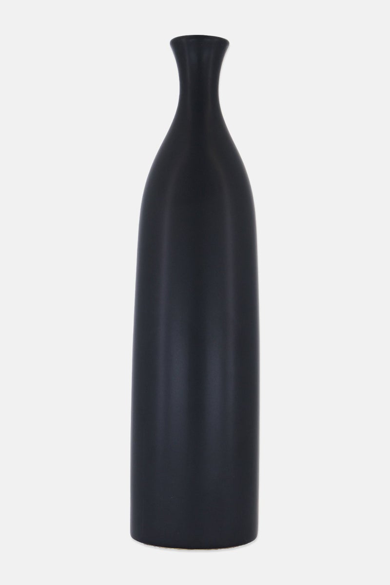 Muy Mucho Ceramic Vase H 40 x D 4 cm, Black  - Image 3