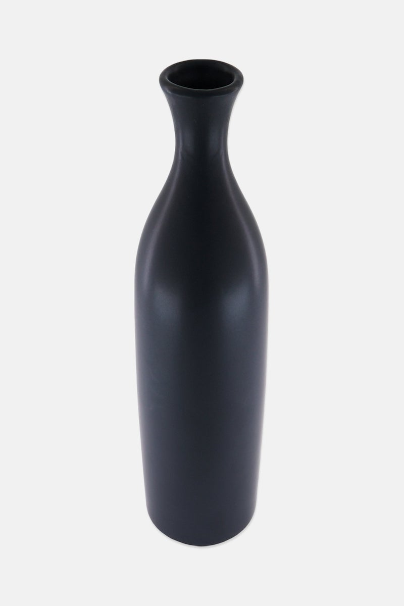 Muy Mucho Ceramic Vase H 40 x D 4 cm, Black  - Image 1