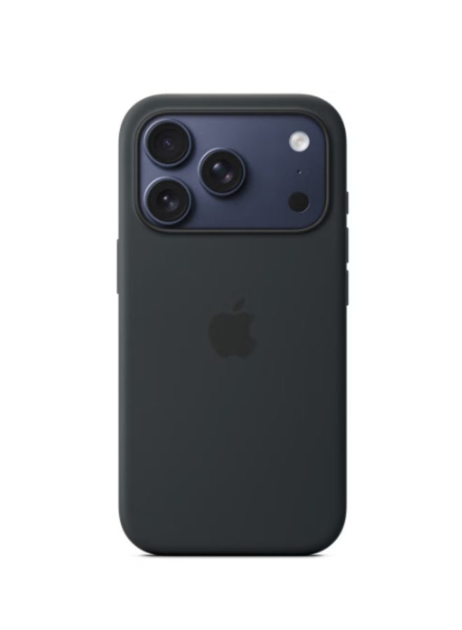 غطاء سيليكون لجهاز iPhone 17 Pro Max أسود - Image 3