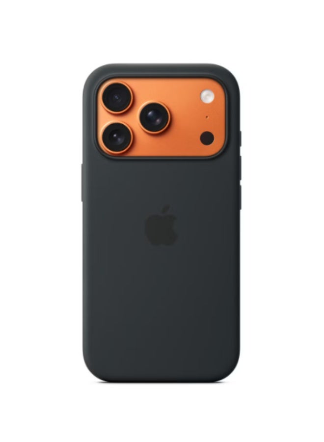 غطاء سيليكون لجهاز iPhone 17 Pro Max أسود - Image 1