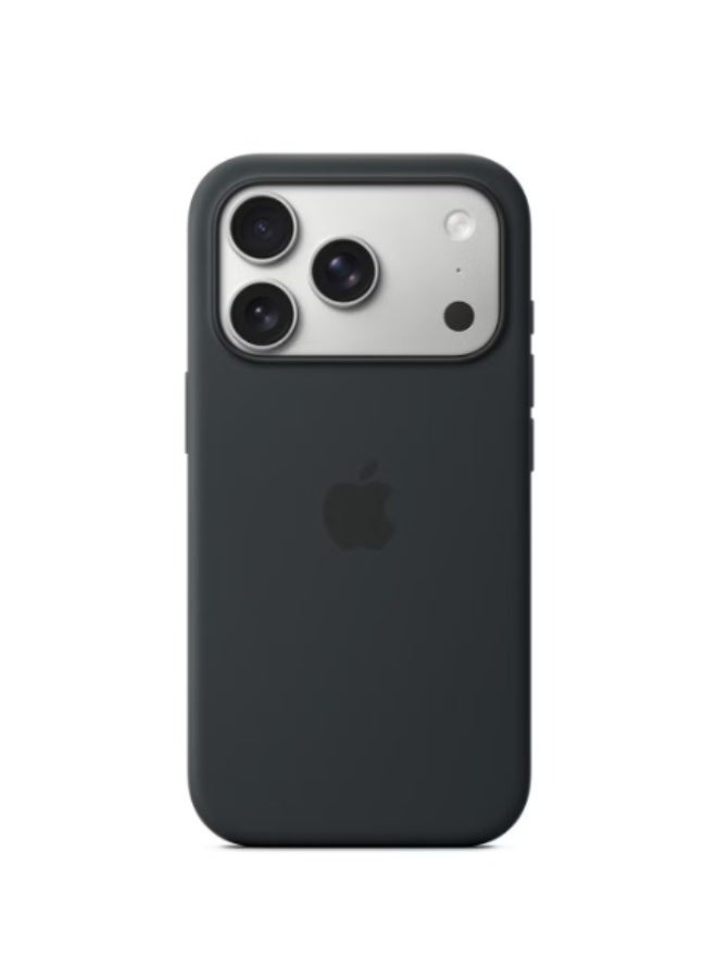 غطاء سيليكون لجهاز iPhone 17 Pro Max أسود - Image 2