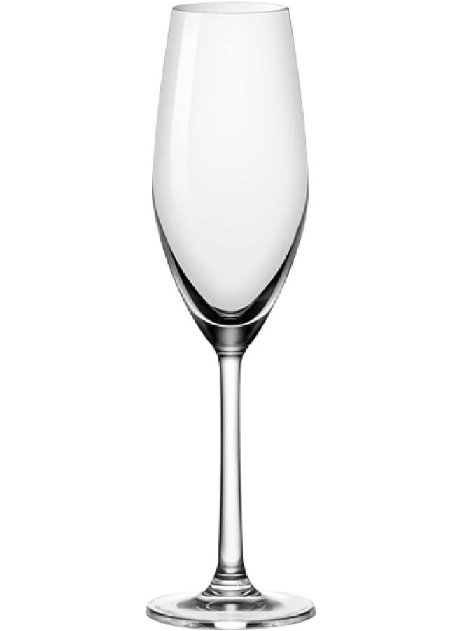 Ocean Sante Flute Champagne Glass, 210Ml, Set Of 6, Clear, 026F07, Champagne Flutes, Champagne Glasses, Sparkling Wine Flutes, Tulips Glasses, Couple Glass - Image 1