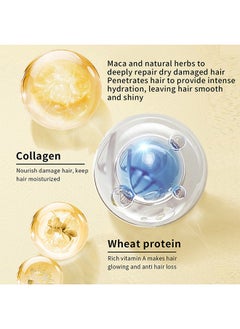 BabboSow Collagen Hair Mask, Collagen Hair Treatment Deep Repair Conditioning Argan Oil Collagen Hair Mask Essence For Dry Damaged Hair All Hair Types, 120g/4.04fl.oz  - Image 2
