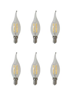 BAB LED Lamp (E14), 7 watt white light transparent 6 pieces