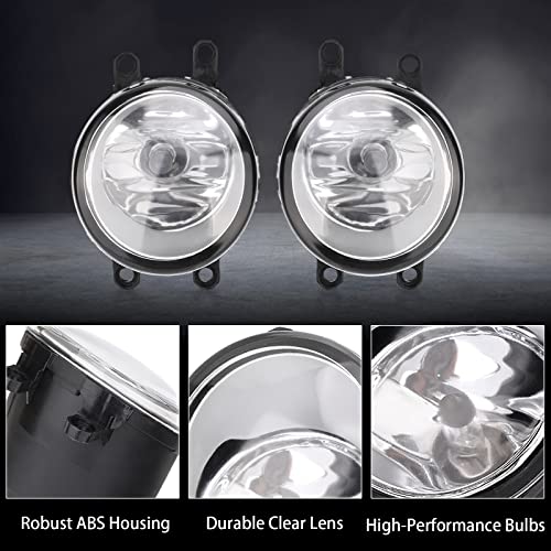 KanSmart Fog Light Assembly Compatible with Toyota Venza Camry Corolla RAV4 Yaris Prius Highlander Avalon Matrix Solara Fog Lights 2006-2013 for Lexus GS350 HS250h LX570 RX350 RX450h Left & Right H11 12V 55W - Image 5