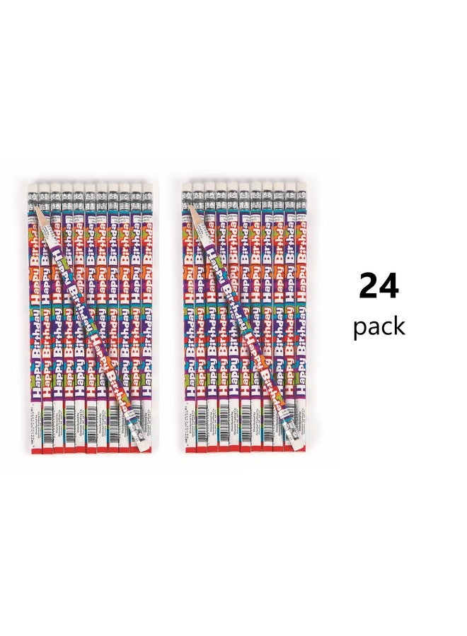 Fun Express Happy Birthday Pencils - Bulk set of 24 for Teachers and Students - Classroom Supplies, Rewards, Handouts and Party Favors - Image 4
