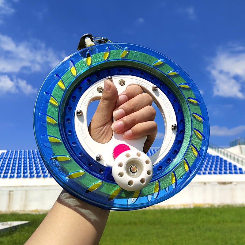 Simxkai Kite String Reel, Kite String Spool,Kite Line Winder, Come with Lock, 8in with1000 Feet Line (Blue) - Image 5