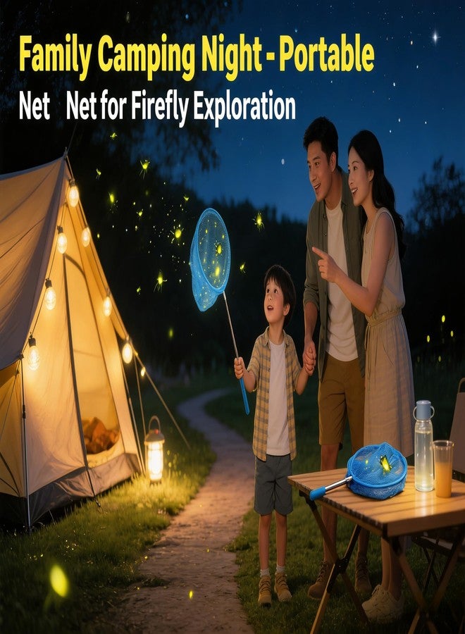 MAGIKON 4pcs MAGIKON 8-Inch Diameter Retractable Bug Net,Little Fish Butterfly catching Net Colorful - Image 4