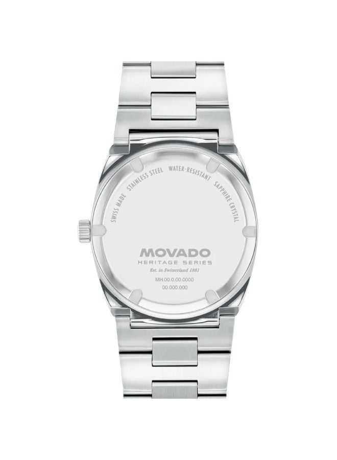MOVADO BOLD Movado - Heritage Series Ondoplan 36 mm Blue Dial Fluted Bezel - 3650215 - Image 3