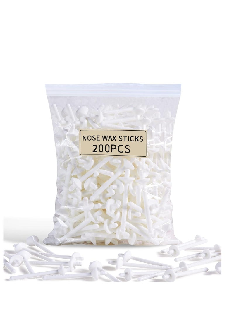 Charmonic 200 Pcs Wax Sticks, Nose Wax Kit Accessories, Waxing Sticks for Nostril Nasal Cleaning, Ear Face Eyebrows Hair Removal for Men Women  - Image 1