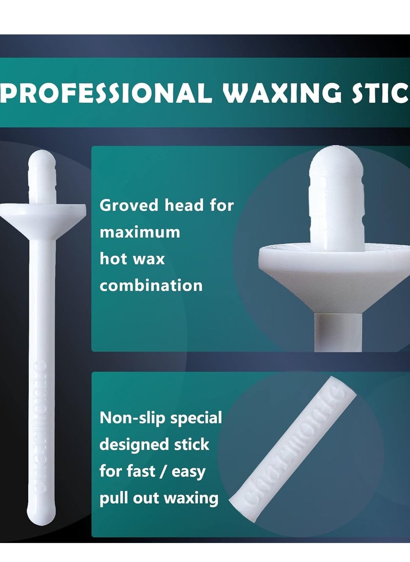 Charmonic 200 Pcs Wax Sticks, Nose Wax Kit Accessories, Waxing Sticks for Nostril Nasal Cleaning, Ear Face Eyebrows Hair Removal for Men Women  - Image 5