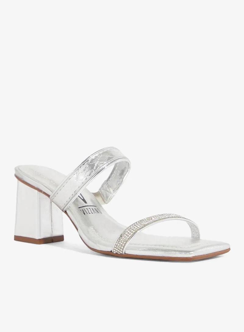 VIZZANO Block Heel Sandals for Women – Stylish Ladies Heels Sandals for Everyday Wear