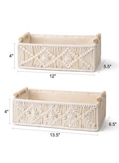 2 Piece Storage Basket, Bohemian Decorative Box, Hand Woven Decorative Countertop, Bathroom Water Tank Rack Cabinet, Bedroom Living Room Home Storage Cabinet - pzsku/ZD8C42BD7F74D1A9F991AZ/45/_/1724723220/121da142-0109-4787-b01e-a5c43c2b6875