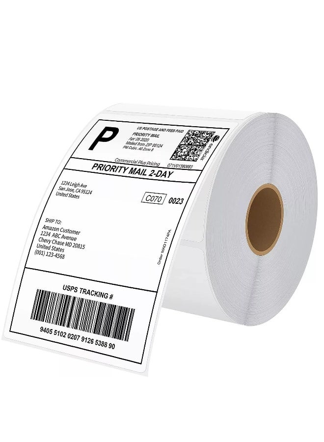 Topleo Thermal Shipping Labels, 4x6 Inch 500 Labels Compatible with All Shipping Carriers and E-Commerce Platforms, Thermal Label A6 Label with Easy Perforation Line, Waterproof, Oil-proof, Anti-Scratch (1) - Image 1