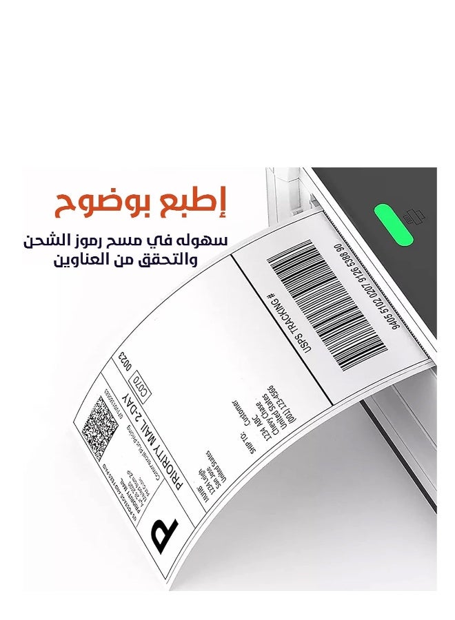 Topleo Thermal Shipping Labels, 4x6 Inch 500 Labels Compatible with All Shipping Carriers and E-Commerce Platforms, Thermal Label A6 Label with Easy Perforation Line, Waterproof, Oil-proof, Anti-Scratch (1) - Image 2