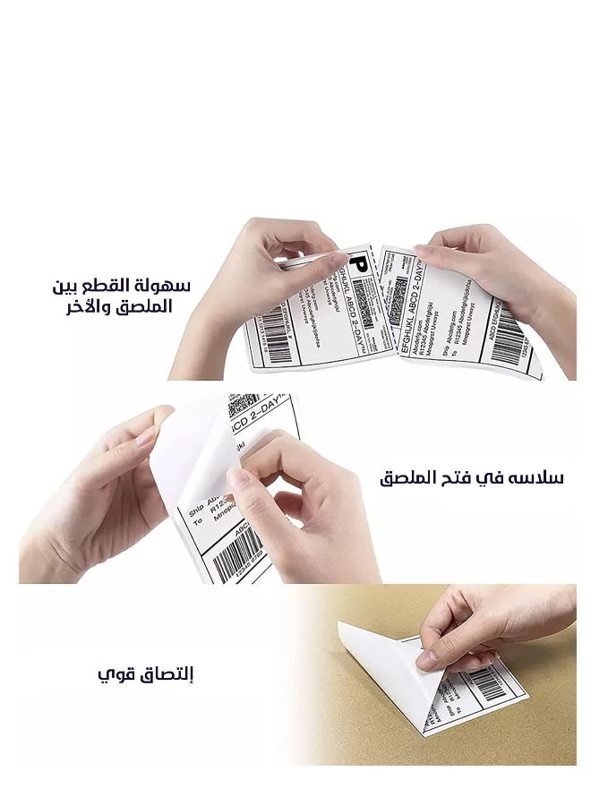 Topleo Thermal Shipping Labels, 4x6 Inch 500 Labels Compatible with All Shipping Carriers and E-Commerce Platforms, Thermal Label A6 Label with Easy Perforation Line, Waterproof, Oil-proof, Anti-Scratch (1) - Image 4