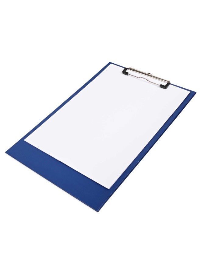 FIS PP Colored Clipboard with 12cm Checkered Wire Clip, Foolscap Size(210x330mm), Dark Blue Color- FSCBPPWCFSDBL - Image 4
