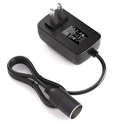 Suacopzar AC to DC Converter 12V 24W Car Cigarette Lighter Socket, 100-240V to 12V 2A AC/DC Power Adapter Power Supply Transformer US Plug(NOT for Vacuum Cleaner Air Compressor Air Pump Inflator) - Image 2