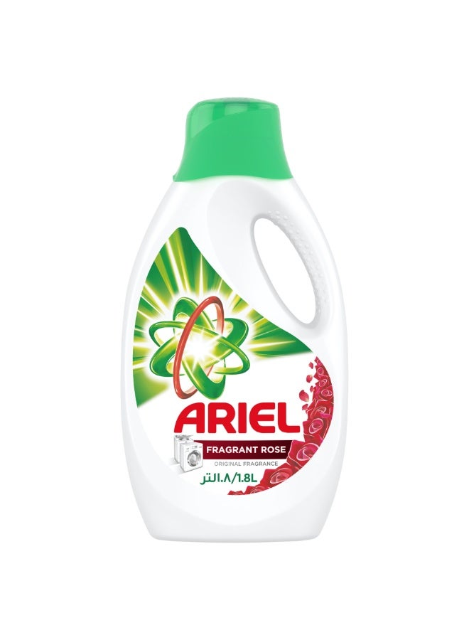 اريال جل غسيل أريال باور جل، برائحة الورد العطرة، عبوة مزدوجة سعة 1.8 لتر