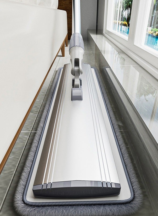 إن كي أكس ممسحة مسطحة كبيرة من الألومنيوم مقاس 90 سم تحتوي على 2 قطعة ملابس و1 فرشاة - Image 4