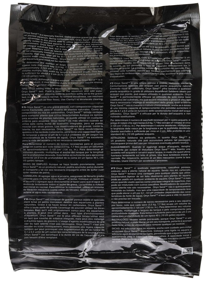 Seachem Fluorite Onyx Sand Substrate, 7.7 lb (67135030) - Image 2