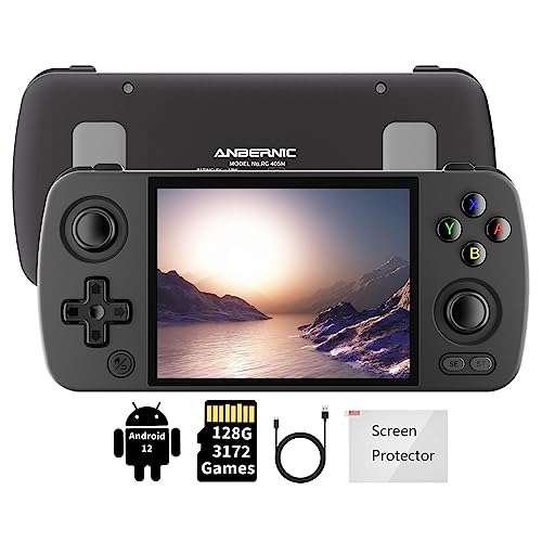 Dosnura RG405M Retro Game Handheld Game Console, Aluminum Alloy Shell 4-inch IPS Touch Screen 640*480 Resolution Compatible with Google Play Store Built-in 128G TF Card Pre-Loaded 3172 Games - Image 1