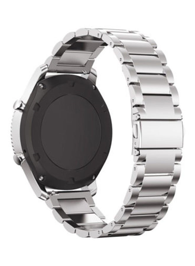 Replacement Band For Samsung Gear S3 Frontier/Classic Silver - Image 2