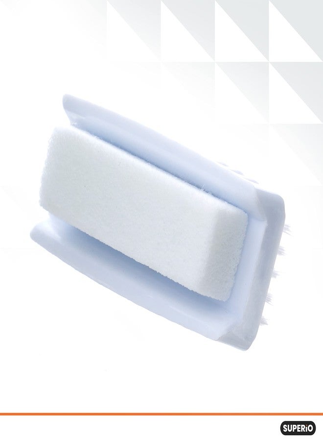 Superio 3 Pack Nail Brush with Pumice Stone Dual Side Shower Brush Bathroom Foot Scrubber Exfoliates Dry Dead Skin, Removes Callus on Hand Heels, Smooths Skin - Image 4