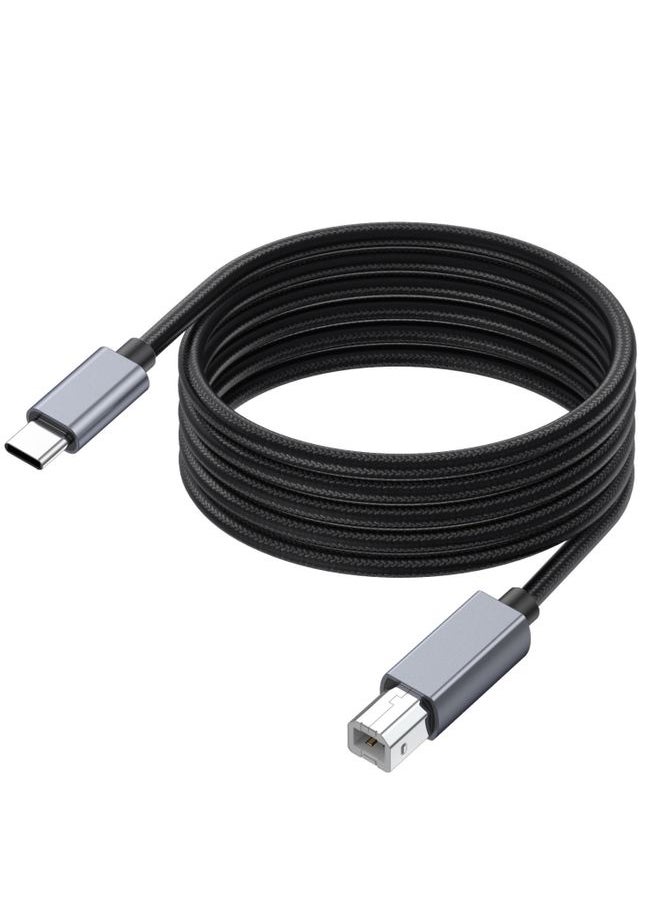 USB-C / Type-C to USB-B BM Printer MIDI Keyboard Adapter Cable, Length:3m