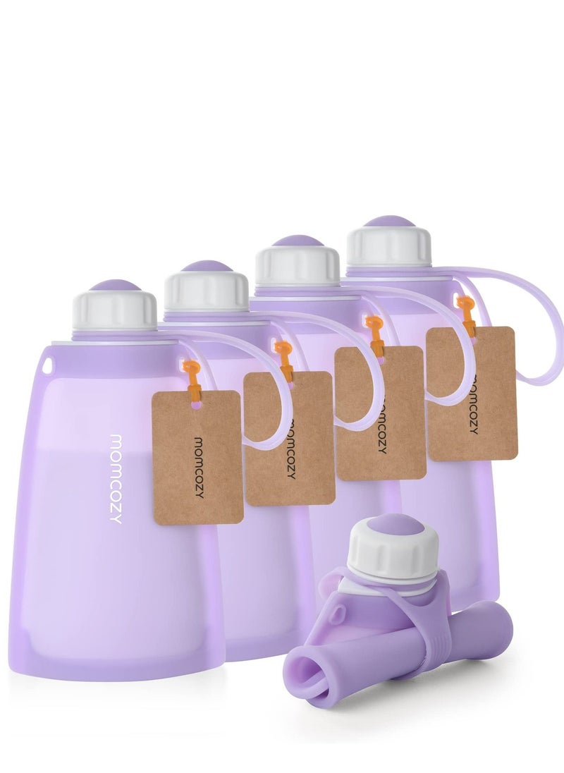 Momcozy - Silicone Breast Milk Bags, Reusable Breastmilk Bags for Breastfeeding, 250ml Breast Milk Saver, Leakproof Milk Freezer Storing Pouches, BPA Free - Image 1