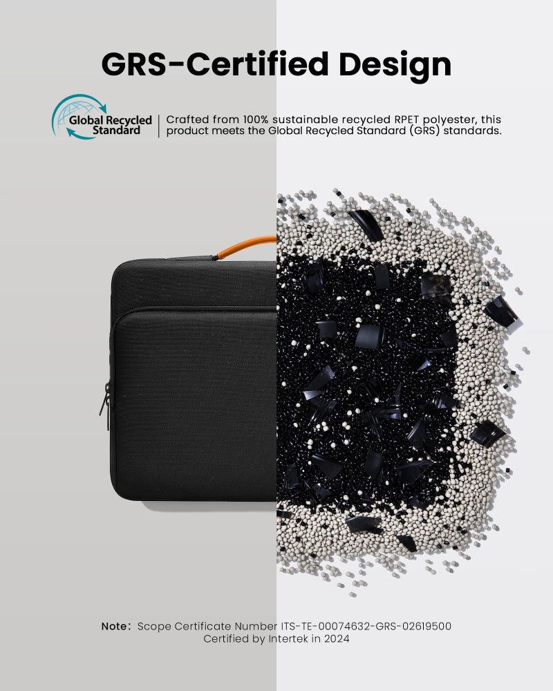 Tomtoc حافظة لابتوب tomtoc 360° الواقية لابتوب بحجم 13.5-14.4 بوصة Surface Laptop 6/5/Studio 2/1، Surface Book، حقيبة مقاومة للماء وصدمات لحمل Acer Aspire/Swift، ASUS Vivobook/Zenbook 14، باللون الأسود - Image 5