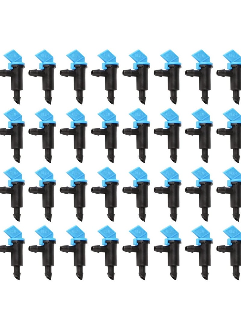 Generic 100 Pcs 2 GPH Drip Irrigation Emitters 8L/H Inline Water Drippers for Trees Shrubs Connects to 4mm/7mm Hose Perfect for Garden Irrigation - Image 1