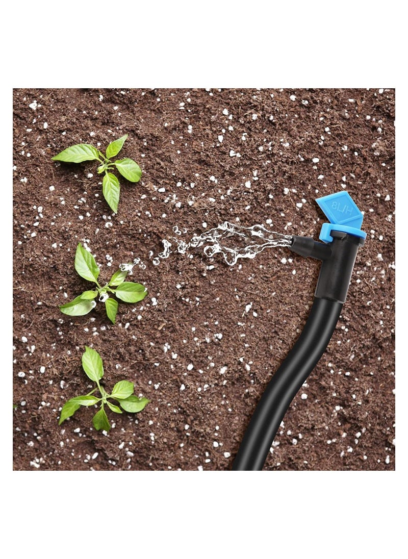 Generic 100 Pcs 2 GPH Drip Irrigation Emitters 8L/H Inline Water Drippers for Trees Shrubs Connects to 4mm/7mm Hose Perfect for Garden Irrigation - Image 3