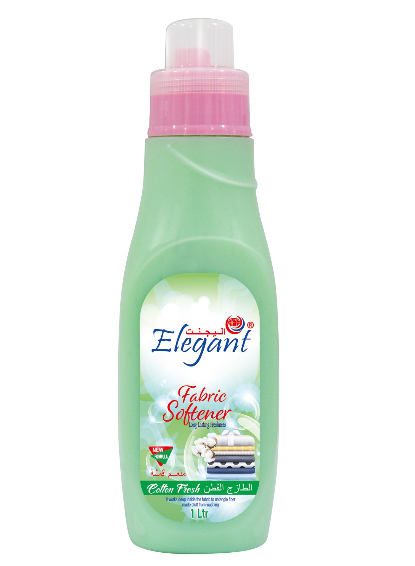 Elegant Cotton Fresh Fabric Softener 1 Liter Long Lasting Freshness