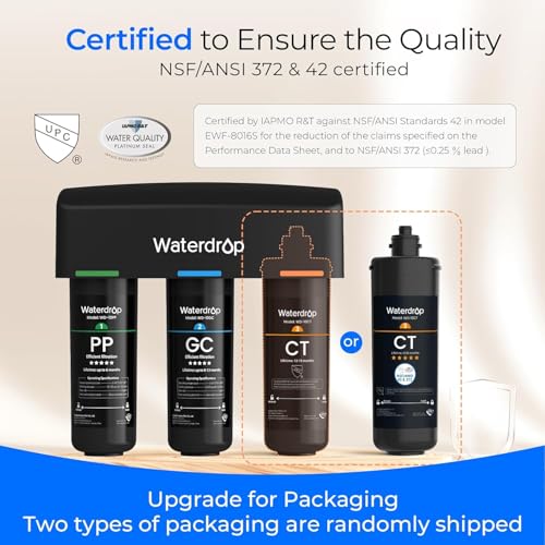 Waterdrop TSA 8 Layer Under Sink Water Filter System, Under Sink Water Filtration System, Reduces PFAS, PFOA/PFOS, Fluoride, Chlorine, Bad Taste & Odor, NSF/ANSI 42 Certified Element, USA Tech - Image 5
