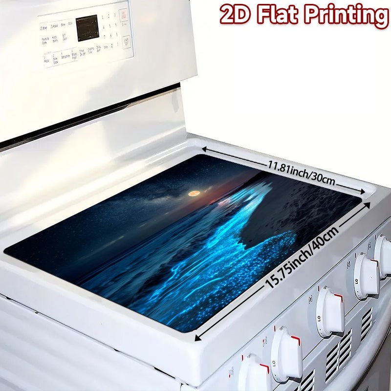 2D Flat Printing Heat Resistant Stove Mat 20.5x28.3 Inch Versatile Kitchen Accessories for Induction Cooker - Image 4