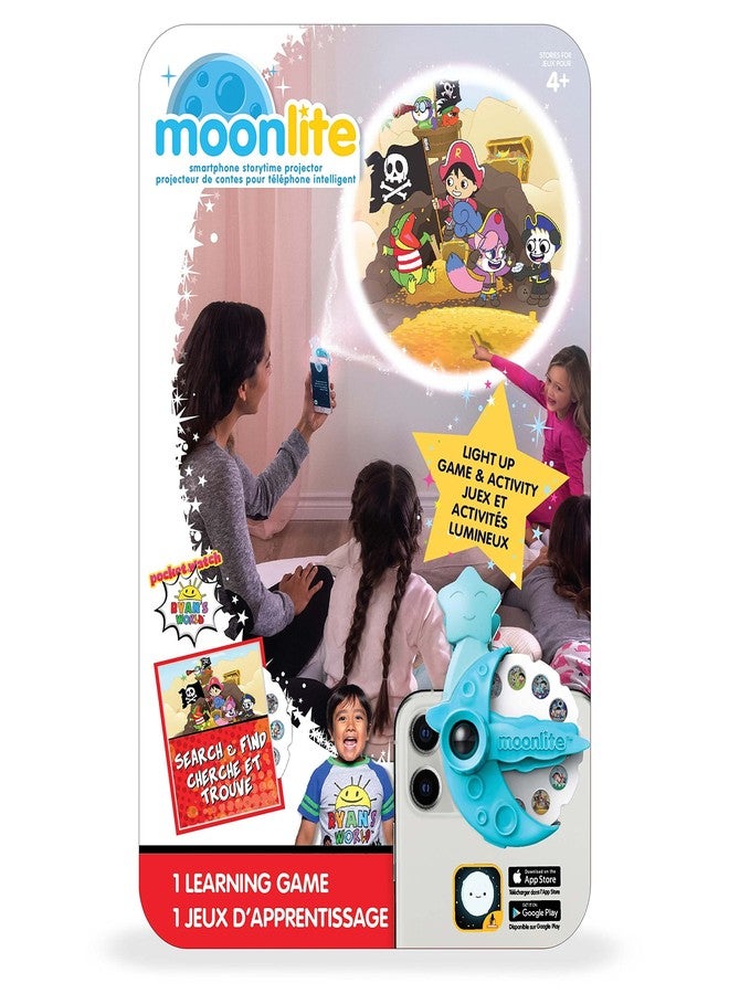 مونليت قصة مونلايت - عالم رايان - ابحث واعثر - طريقة سحرية للقراءة معًا - جهاز عرض يُباع منفصلًا - قصة رقمية مع تأثيرات صوتية - هدايا تعليمية للأطفال من عمر سنة فما فوق - Image 2