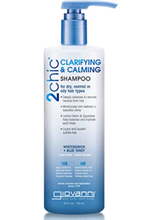 Giovanni 2chic Clarifying & Calming Shampoo 710ml - Image 1