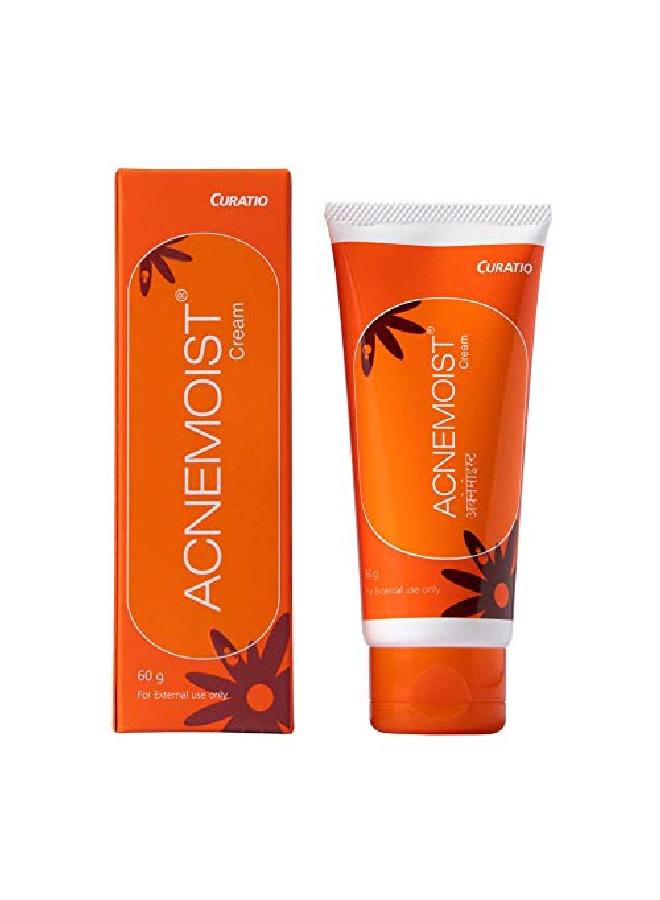 CURATIO Acnemoist Moisturising Cream For Sensitive & Acne Prone Skin 60G - Image 1